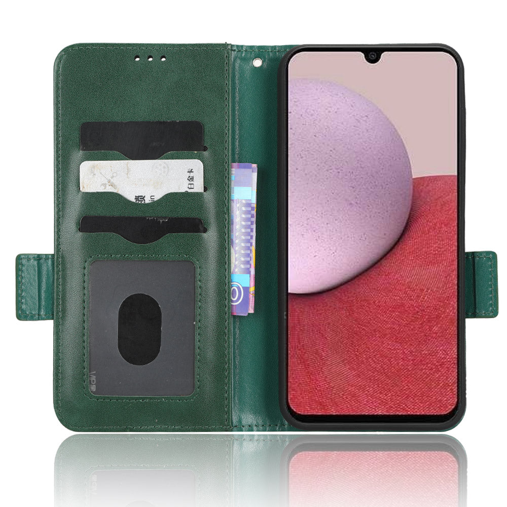 For Samsung Galaxy A24 4G Leather Phone Case Imprinted Triangle Anti-Fall Wallet Phone Cover For Samsung Galaxy A24 4G Leather Phone Case Imprinted Triangle Anti-Fall Wallet Phone Cover